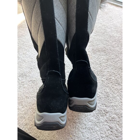Clarks Collection Wintry Hi Waterproof Insulated fur Black Snow Boats size 8.6 - Picture 5 of 12